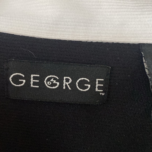 MENS GUAYABERA SHIRT , BLACK WITH WHITE STRIPE XL - Picture 2 of 10